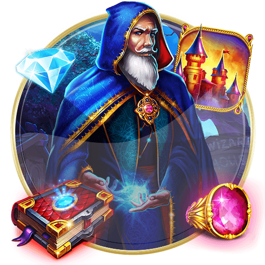 Fire Blaze Blue Wizard