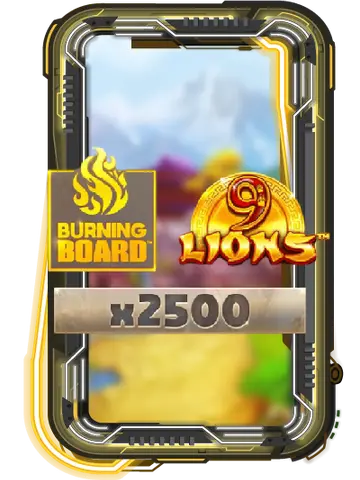 9 Lions Burning Board