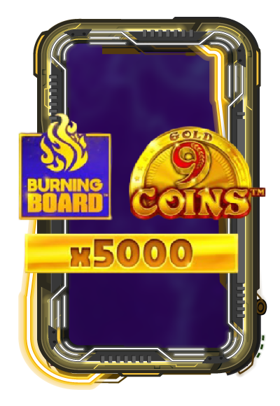 9 Coins Gold Burning Board